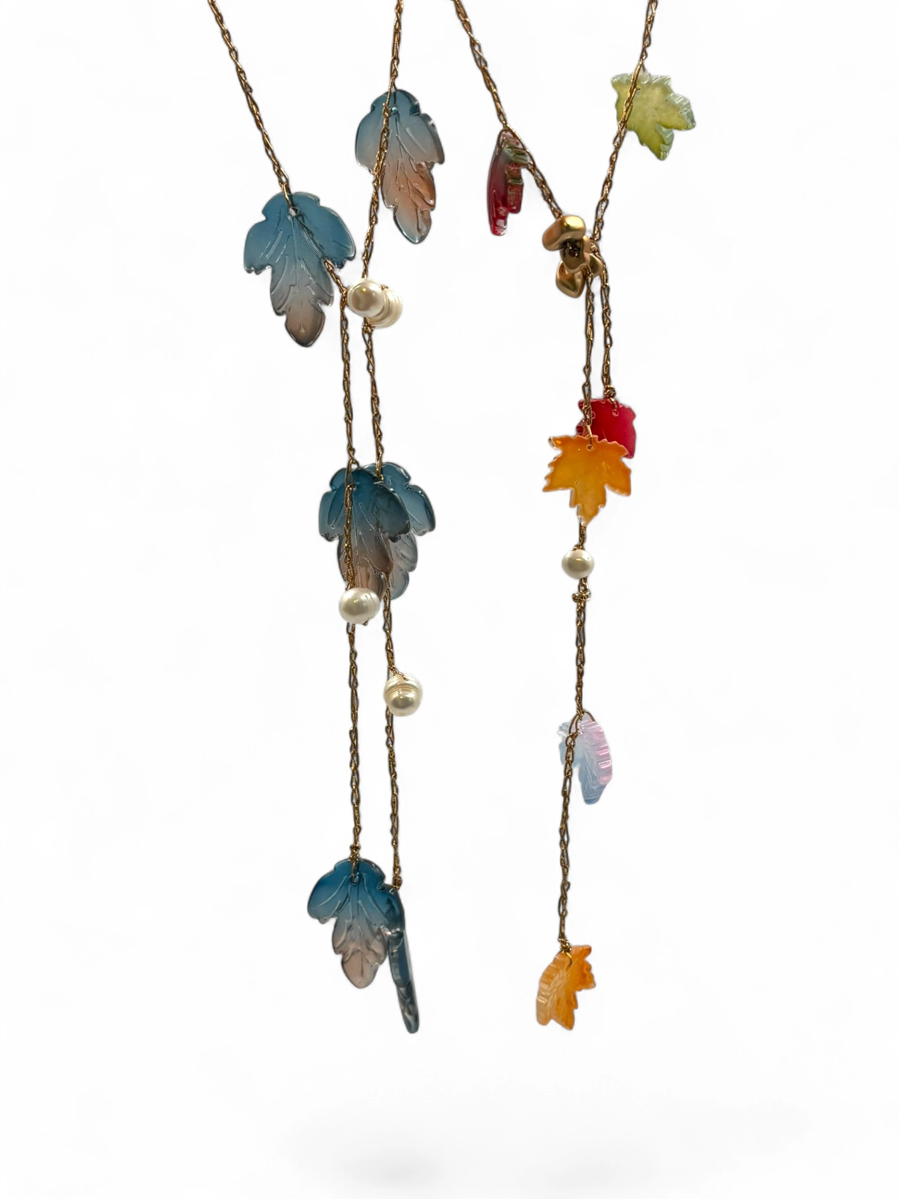 Autumn Leaves Pearl Necklace - Image 6