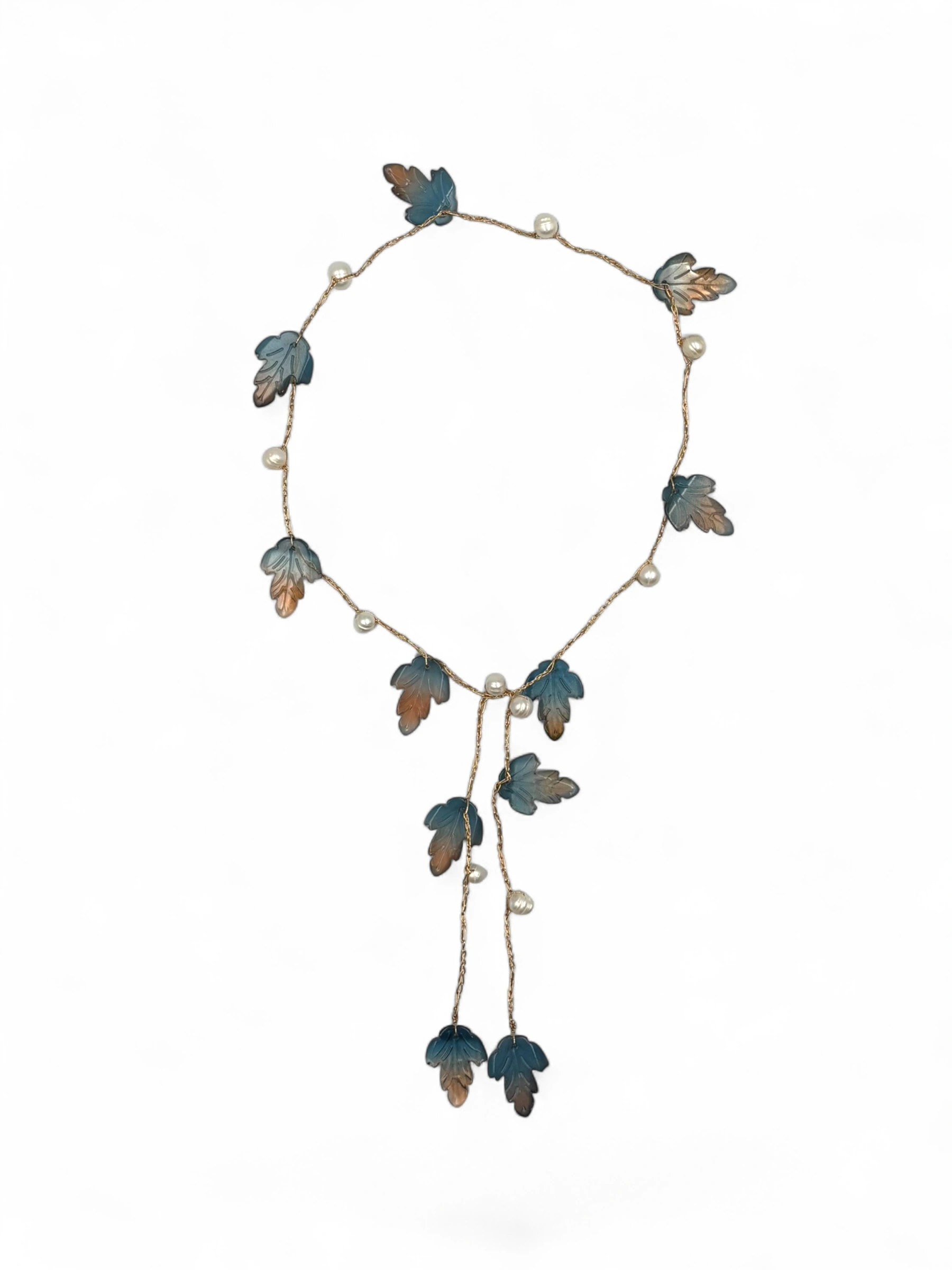 Autumn Leaves Pearl Necklace - Image 2